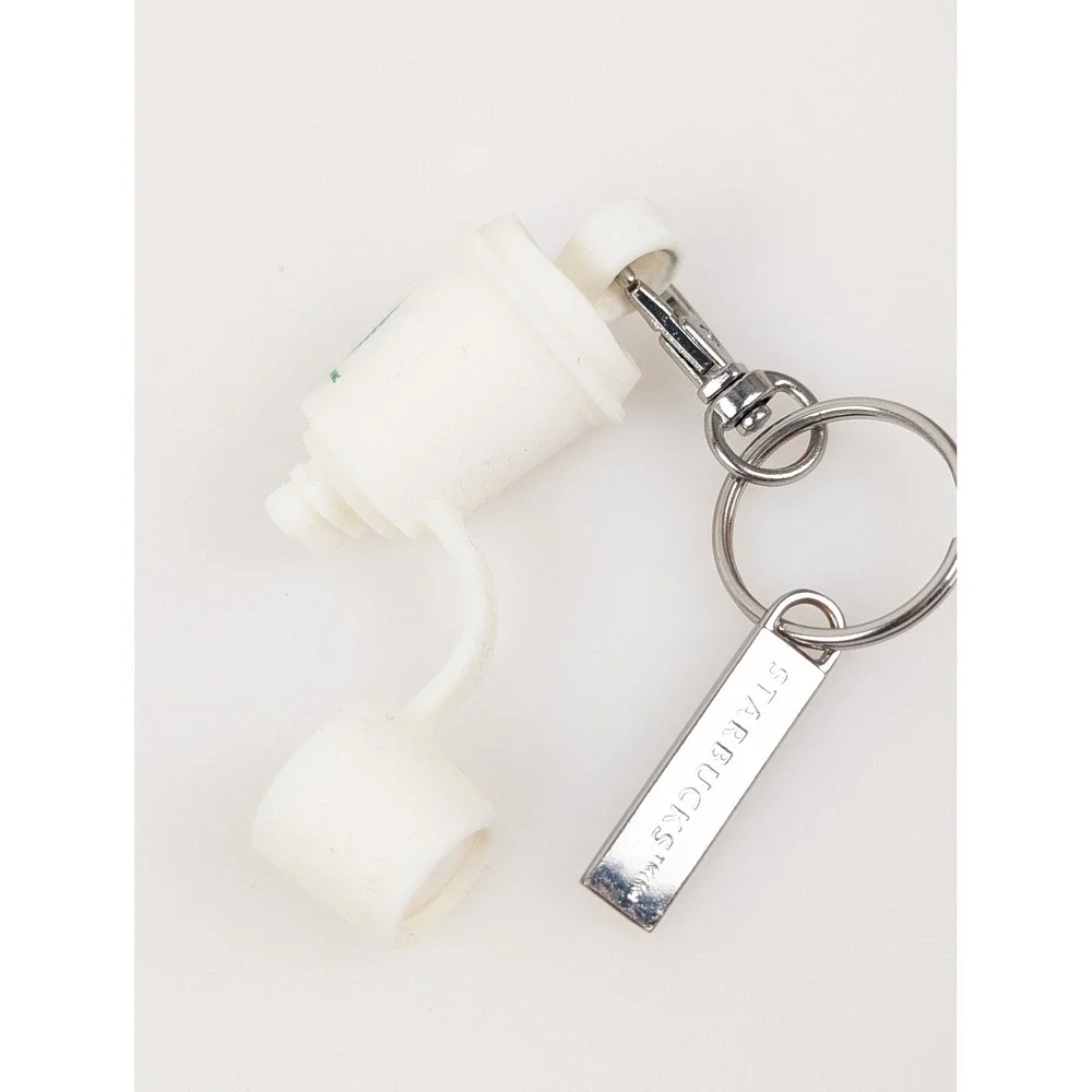 Starbucks Coffee Cup Keychain Miniature Drink Charm Souvenir Green Logo‎